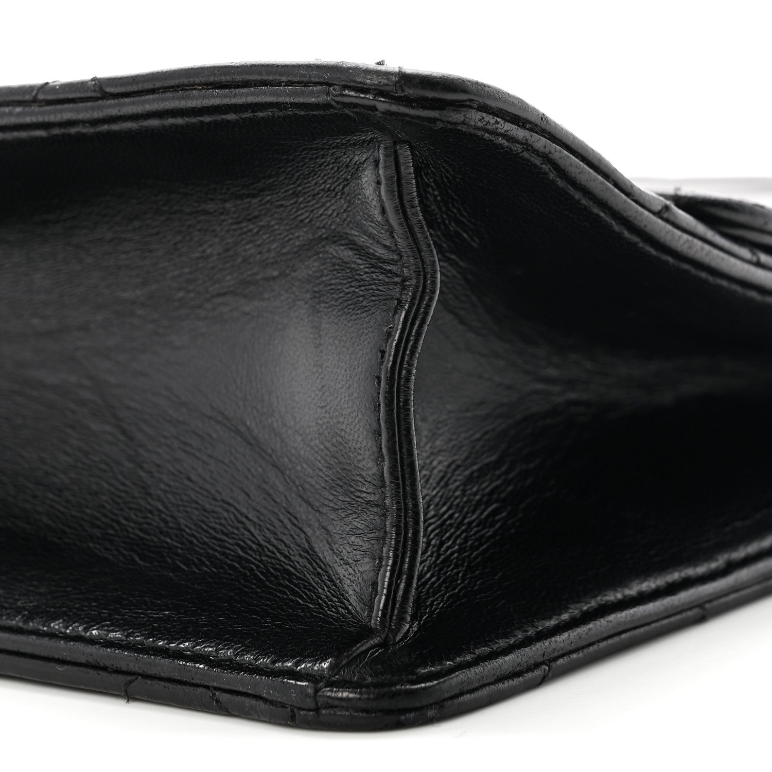 Chanel Lambskin Quilted Large Golden Class Flap Black 9 of 10