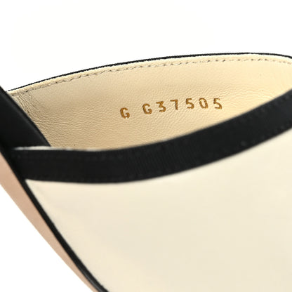 Chanel Lambskin Grosgrain CC Mules 36.5 Ivory Black 8 of 8
