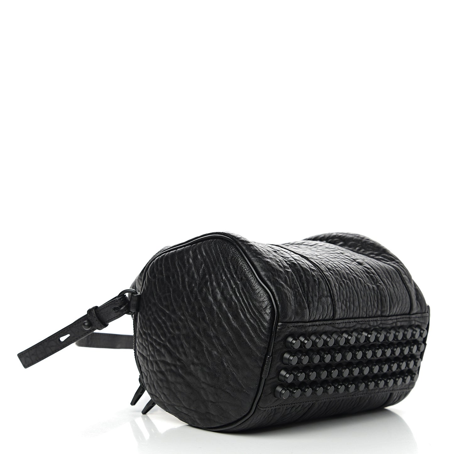 Pebbled Lambskin Rockie Black Matte Black Hardware
