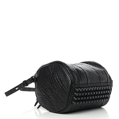 Alexander Wang Pebbled Lambskin Rockie Black Matte Black Hardware 3 of 8