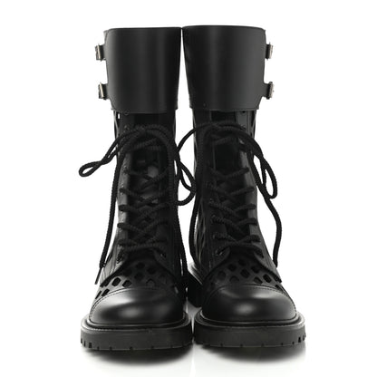 Christian Dior Matte Calfskin Womens D-Trap 30mm Tall Boots 39 Black 2 of 9