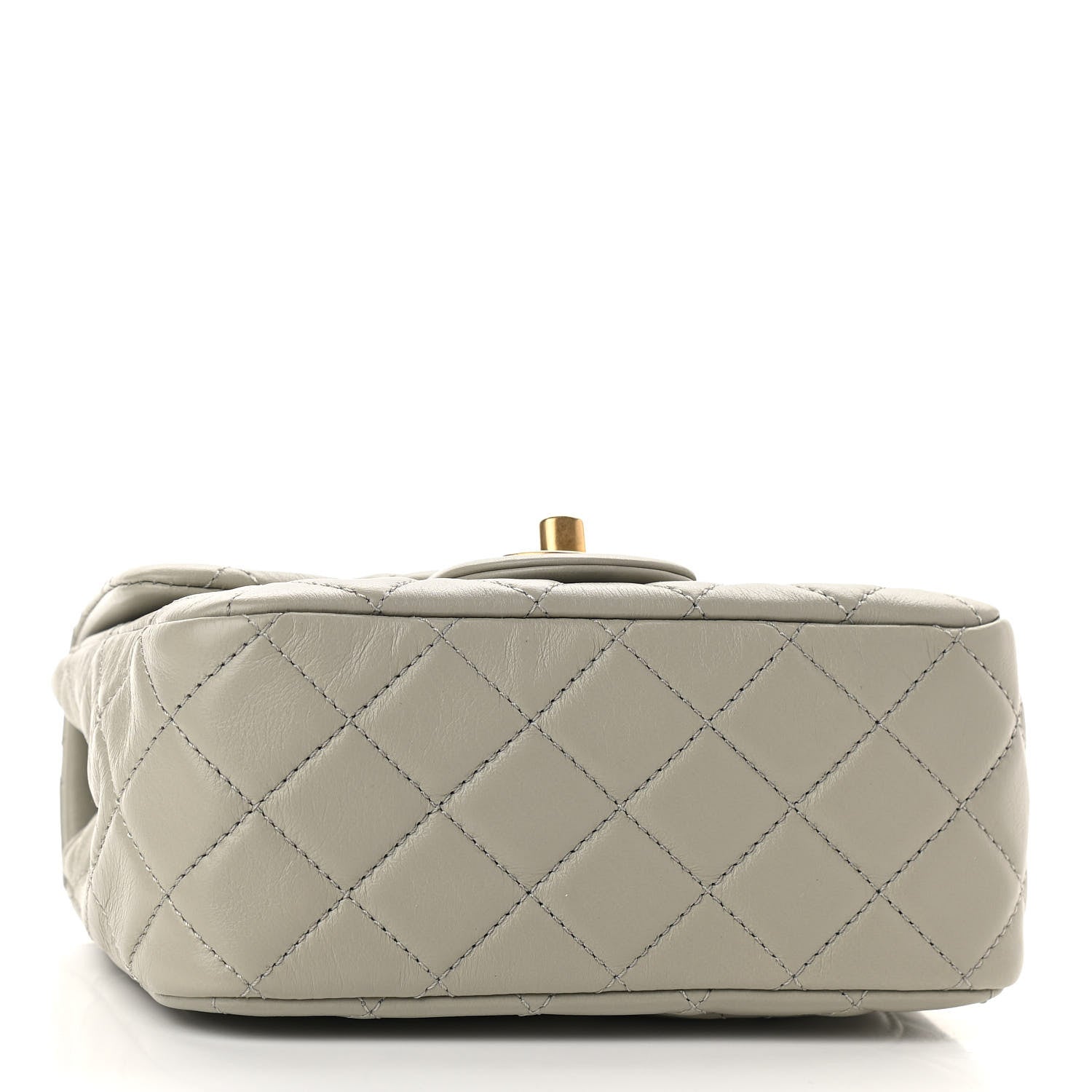 Chanel Lambskin Quilted Mini Pearl Crush Flap Light Grey 4 of 9