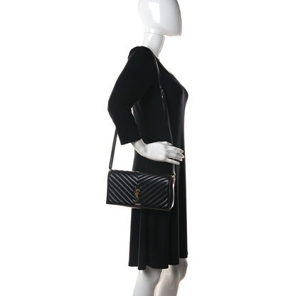Saint Laurent Lambskin Matelasse Monogram Kate 99 Black 2 of 17