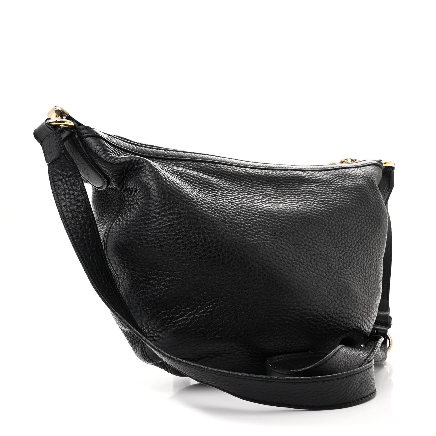 Gucci Pebbled Calfskin Small Soho Hobo Black 3 of 12