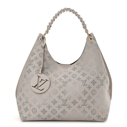 Louis Vuitton Mahina Carmel Hobo PM Brume Gray 1 of 12