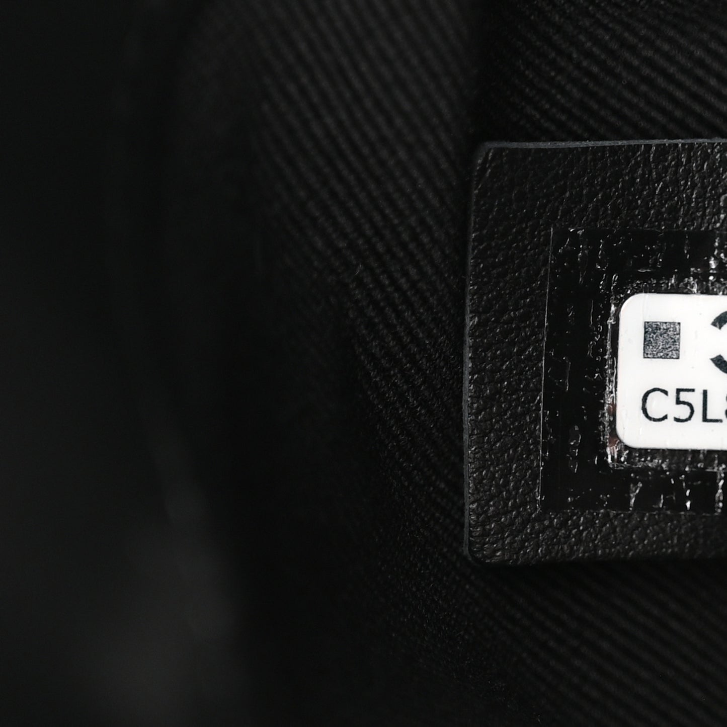 Calfskin Quilted CC Uniform Flap Belt Bag Black