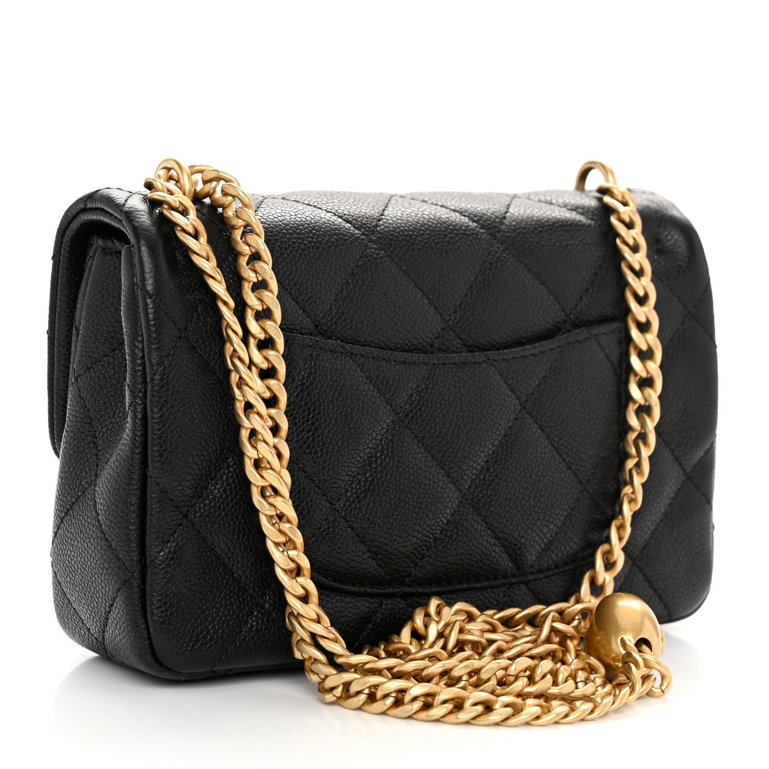 Chanel Caviar Quilted Mini Sweetheart Rectangular Flap Black 3 of 11