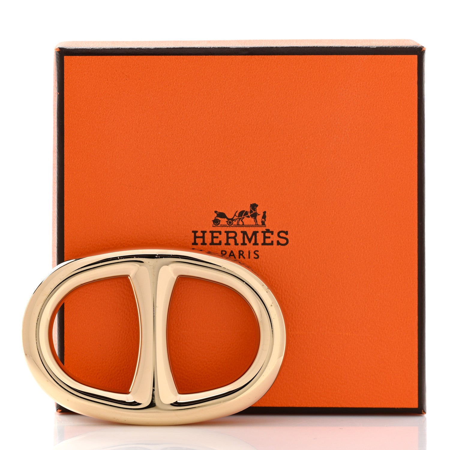 Hermes Permabrass Chaine D'Ancre Scarf Ring 2 of 7