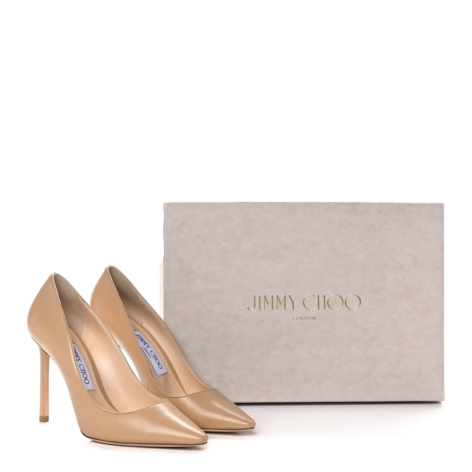 Jimmy Choo Kid Pointy Toe Romy 100 Pumps 36.5 Nude 8 of 8