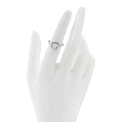 Tiffany Platinum Diamond .53ct Soleste Cushion Cut Double Halo Engagement Ring 51 5.75 2 of 6
