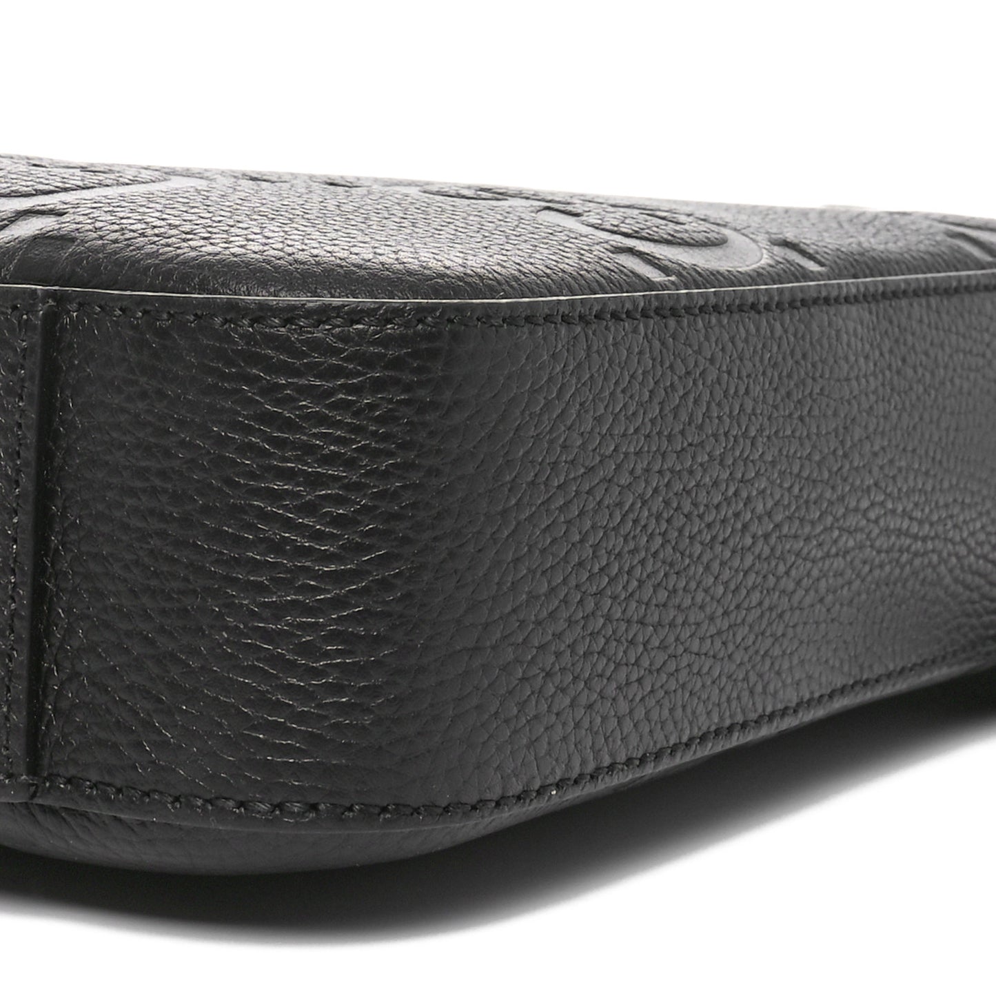 Piuma Calfskin Jumbo GG Embossed Briefcase Black