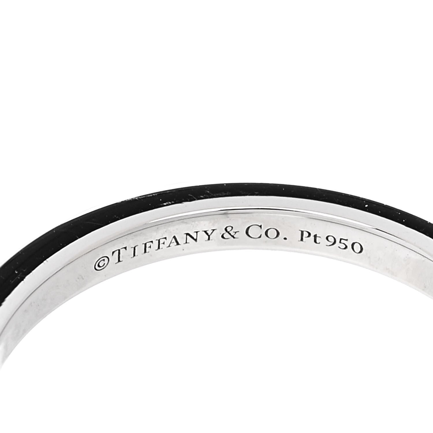 Tiffany Platinum Diamond 2mm Classic Wedding Band Ring 50 5.5 4 of 4