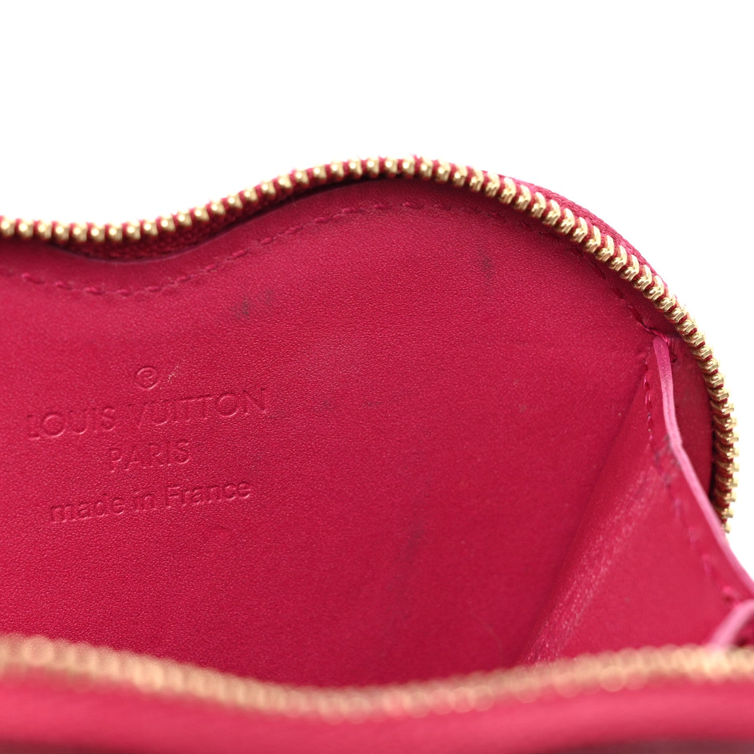 Louis Vuitton Vernis Heart Coin Purse Rose Indien 10 of 12