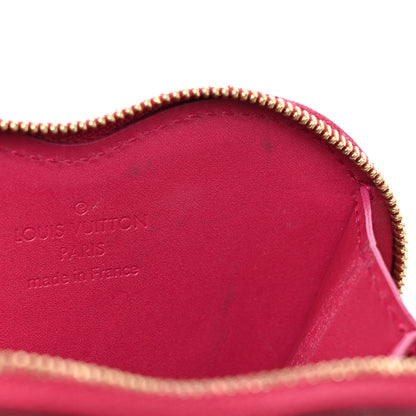 Louis Vuitton Vernis Heart Coin Purse Rose Indien 10 of 12