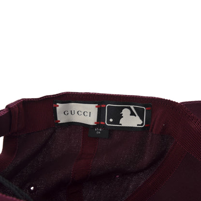 Gucci X MLB Cotton NY Yankees Baseball Hat 57-61 Lacquer 8 of 8