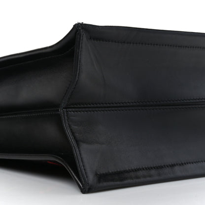 Alexander McQueen Canvas Jacquard Print Graffiti Tote Black Lust Red 7 of 8