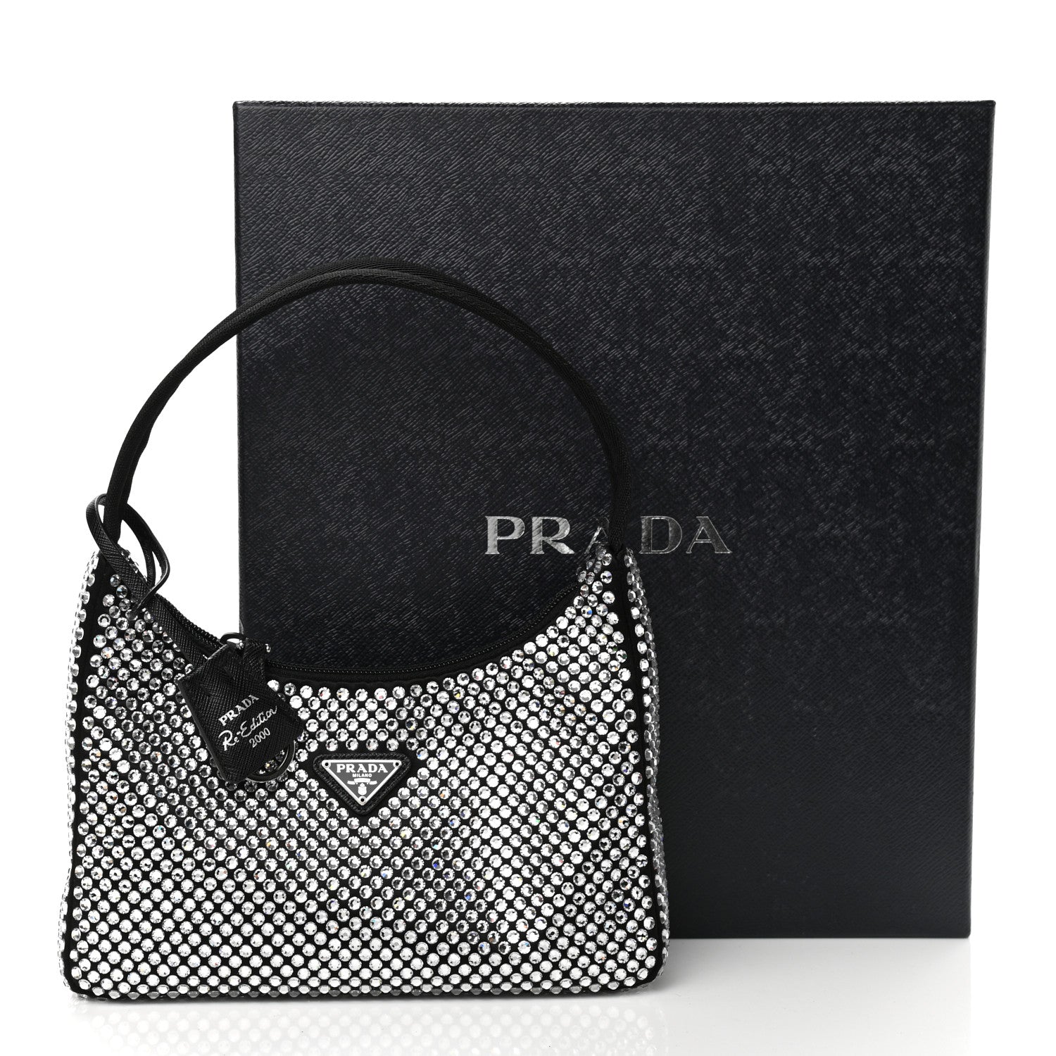 Prada Satin Crystal Mini Re-Edition 2000 Bag Cristal 11 of 11