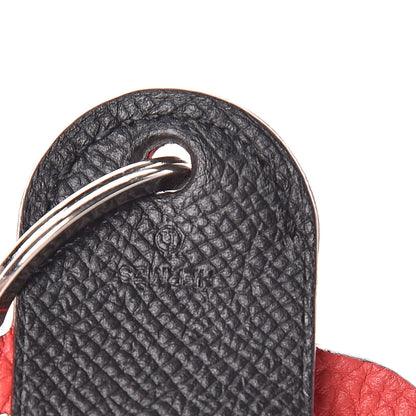 Hermes Epsom Stag Key Ring Black 3 of 5
