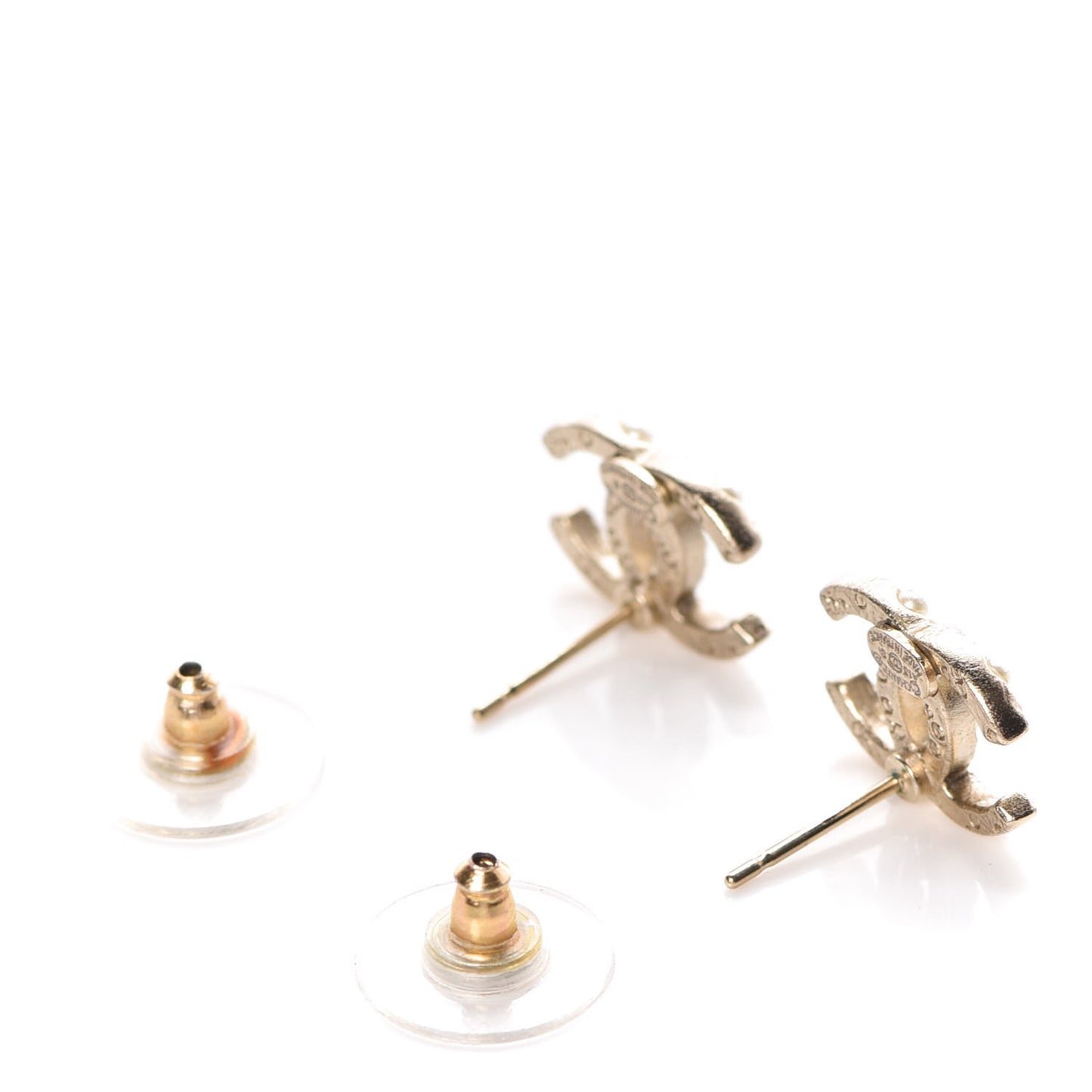 Pearl CC Earrings Light Gold