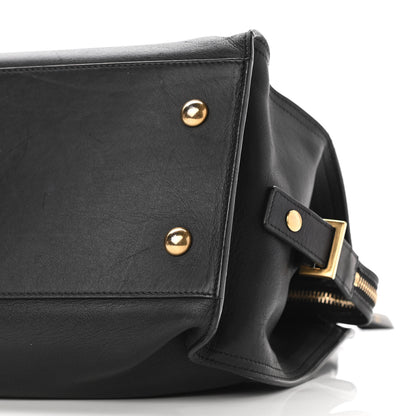 Saint Laurent Calfskin Small Classic Y Cabas Navy Blue 9 of 11