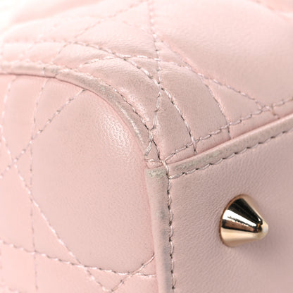 Christian Dior Lambskin Cannage Medium Lady Dior Light Pink 9 of 15