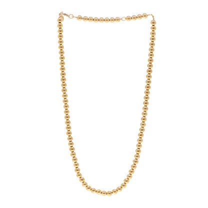 Tiffany 18K Yellow Gold 5.5mm HardWear Bead Necklace 3 of 4