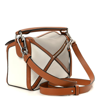 Loewe Calfskin Small Graphic Puzzle Bag Ghost Soft White 3 of 11