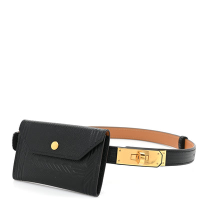 Hermes Epsom Quadrige Kelly Pocket 18 Belt Black 1 of 10