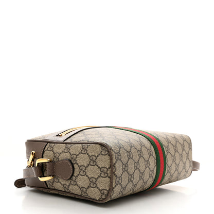 Gucci GG Supreme Monogram Web Small Ophidia Shoulder Bag Brown 4 of 10