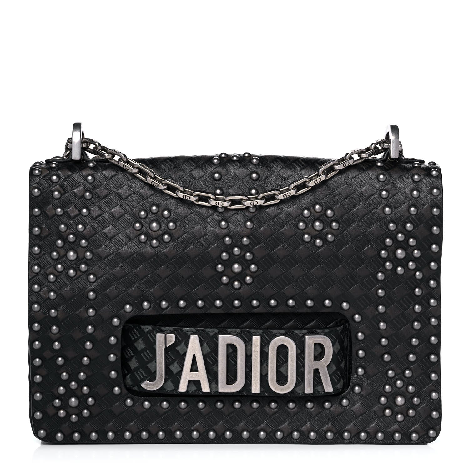 Christian Dior Calfskin Studded Dio(r)evolution Flap Bag Black 1 of 8