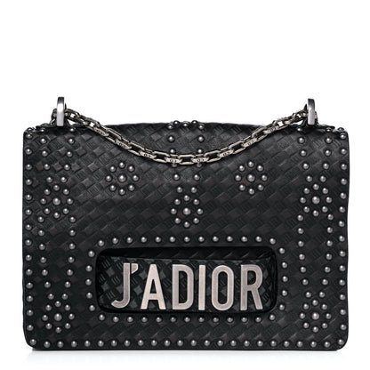 Christian Dior Calfskin Studded Dio(r)evolution Flap Bag Black 1 of 8