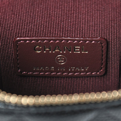Chanel Caviar Quilted Phone Holder With Chain Black 6 of 10