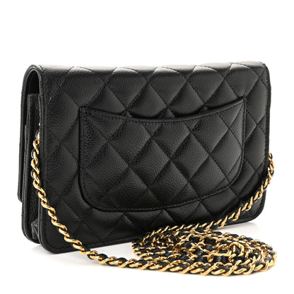 Chanel Caviar Quilted Wallet On Chain WOC Black 3 of 12