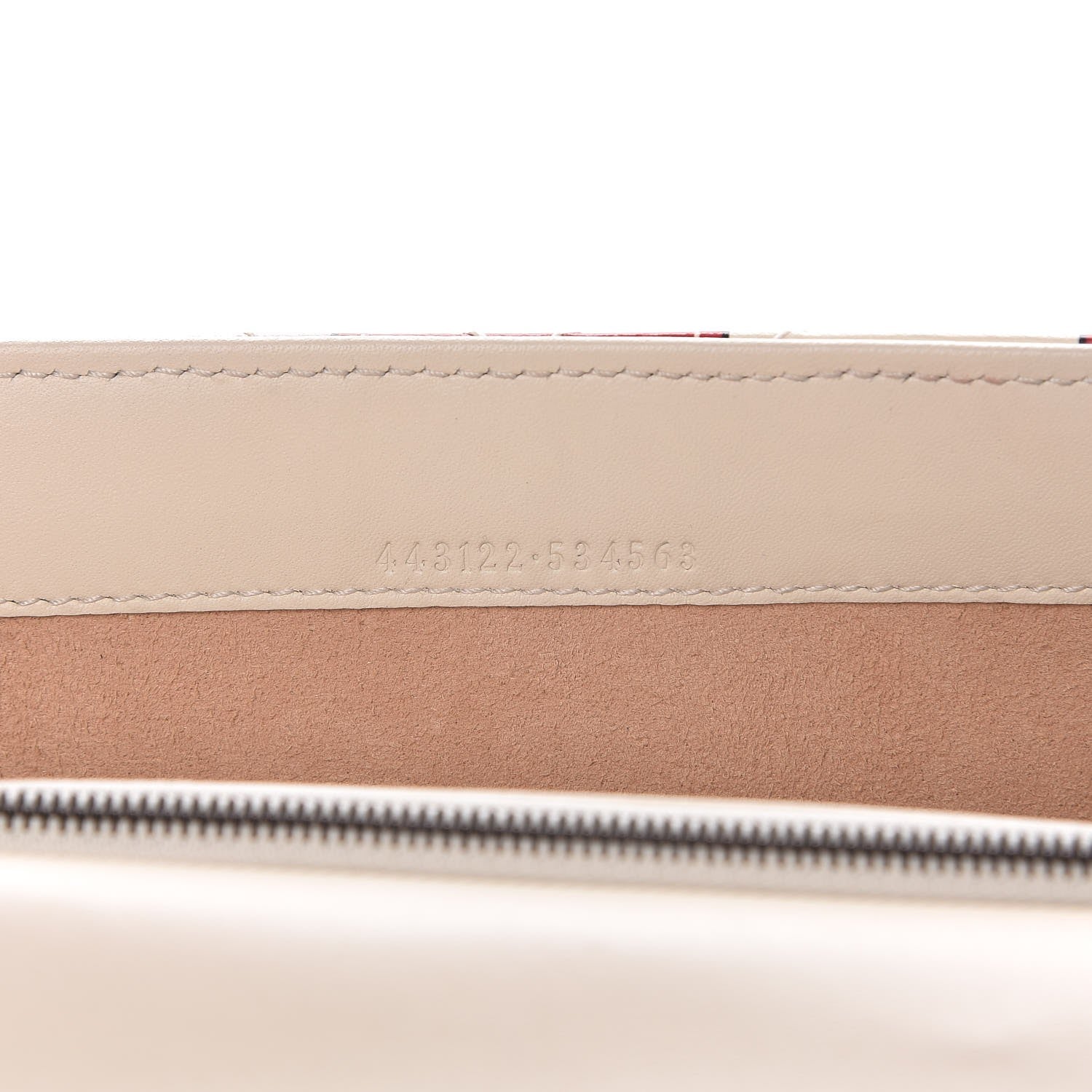 Gucci Calfskin Matelasse Trompe L'Oeil Print Mini GG Marmont Chain Wallet White 7 of 8