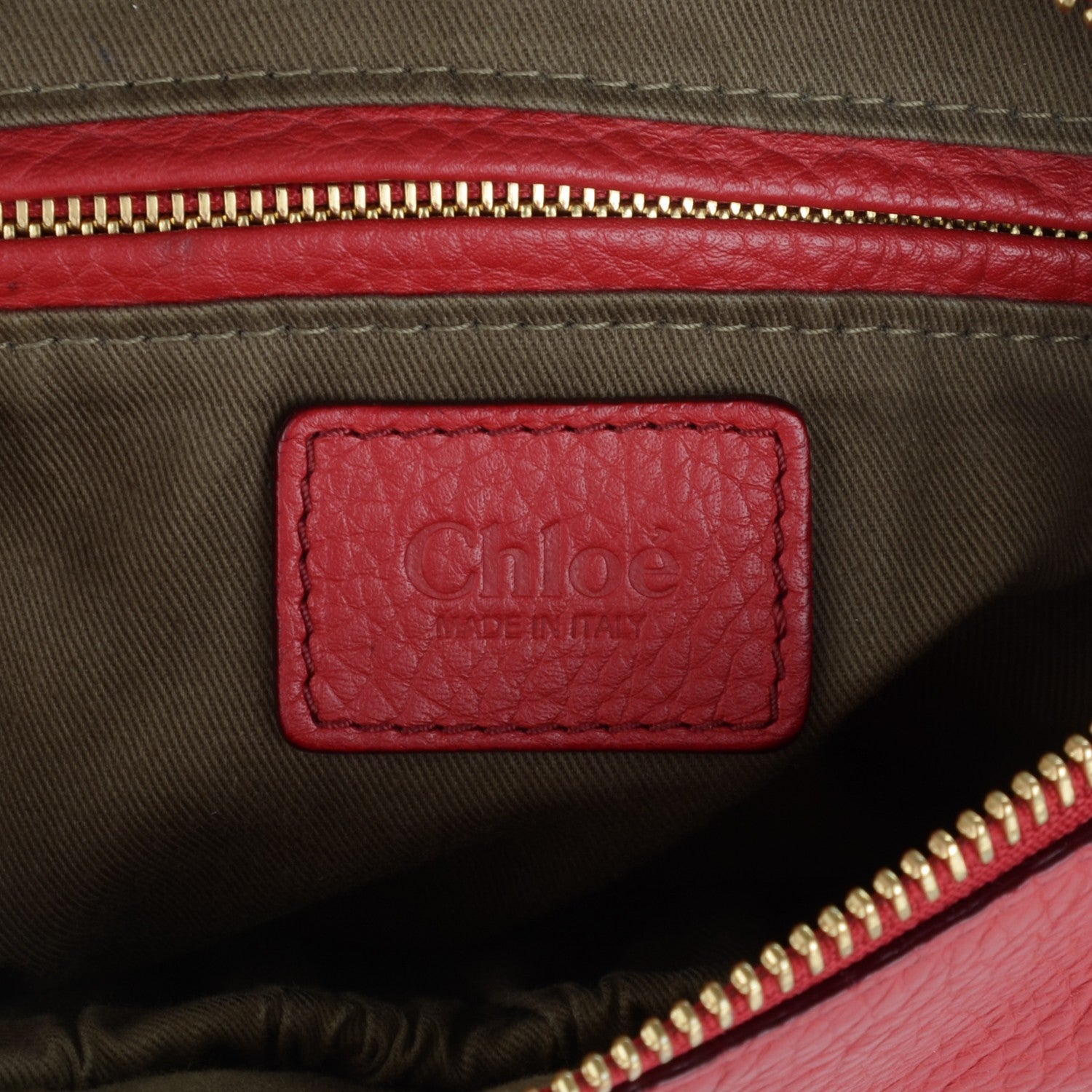 Chloe Calfskin Medium Marcie Satchel Red 6 of 7