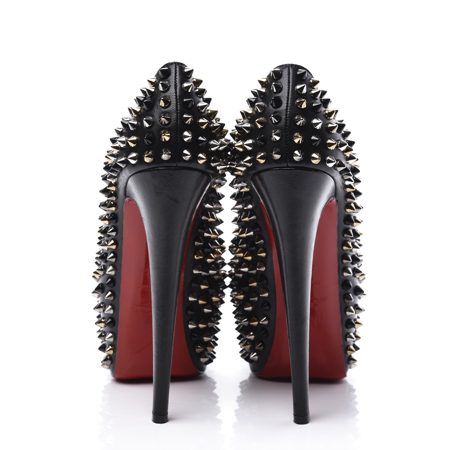 Christian Louboutin Nappa Daffodile Spikes 160 Pumps 37.5 Black 7 of 9