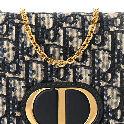 Christian Dior Oblique 30 Montaigne 2-In-1 Pouch Blue 7 of 10