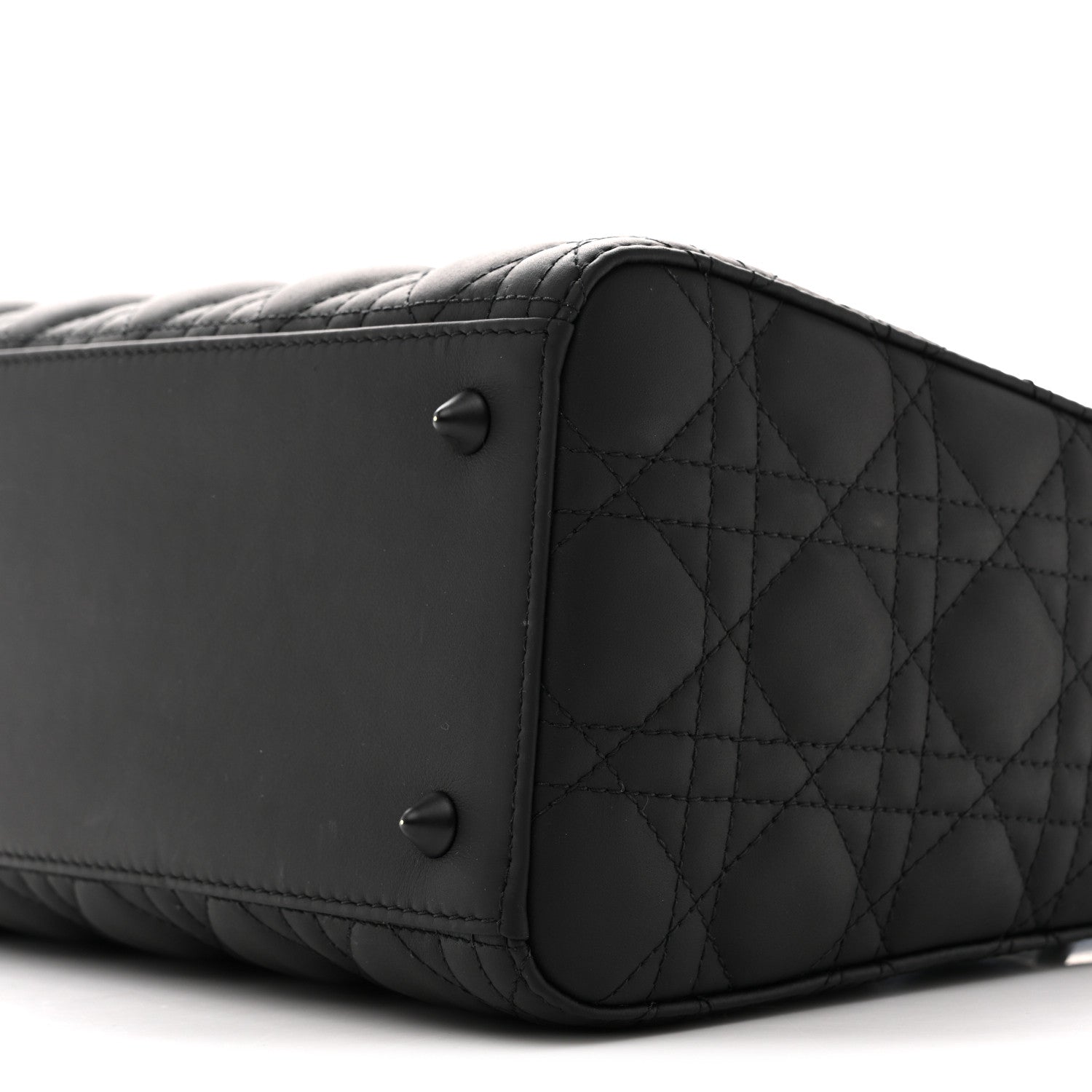 Christian Dior Ultra Matte Calfskin Cannage Medium Lady Dior Black 10 of 11