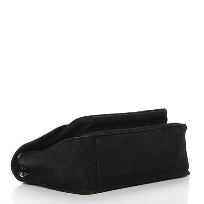Saint Laurent Nubuck Crocodile Embossed Monogram Medium Niki Chain Satchel Black 5 of 14