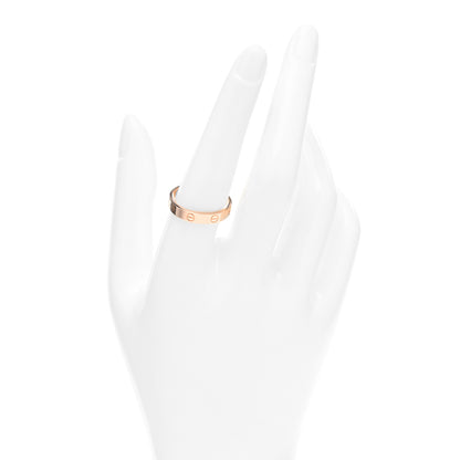 Cartier 18K Pink Gold 3.5mm LOVE Wedding Band Ring 58 8.5 2 of 4
