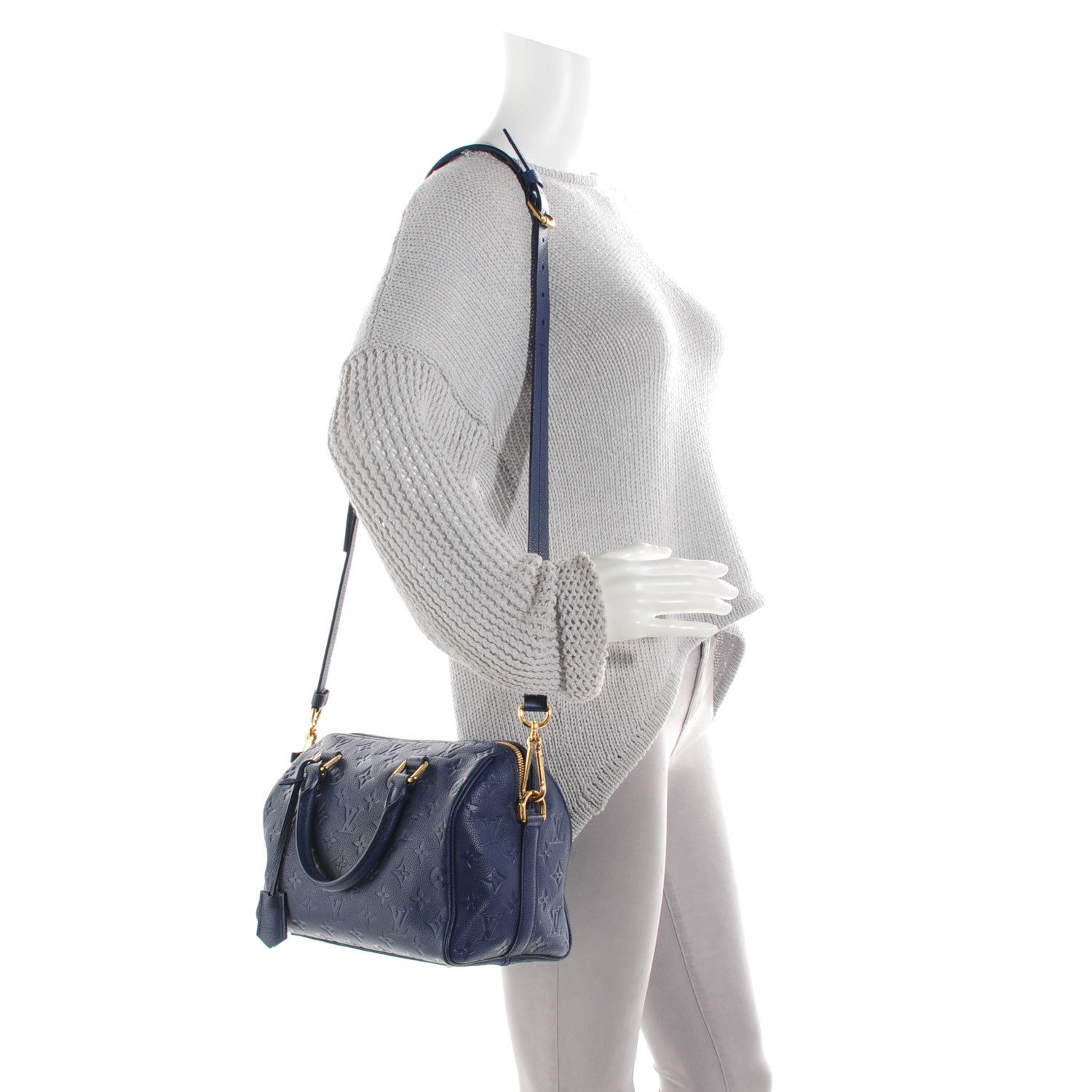 Louis Vuitton Empreinte Speedy Bandouliere 25 Celeste 2 of 7