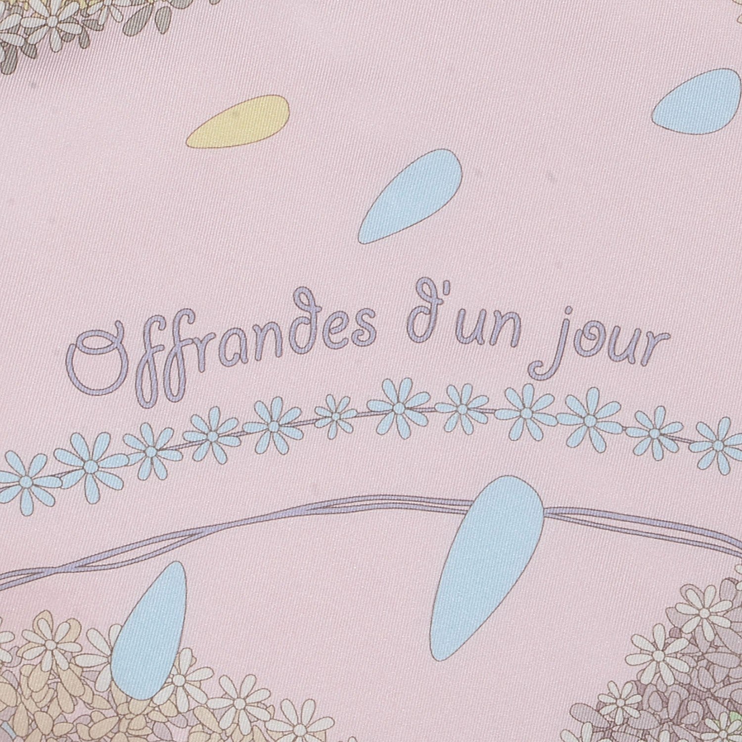 Hermes Silk Offrandes D'Un Jour Scarf 90 4 of 6