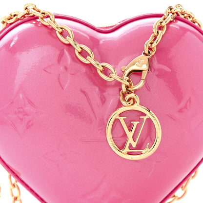Louis Vuitton Vernis Keep My Heart Chain Bag Neon Pink 7 of 9