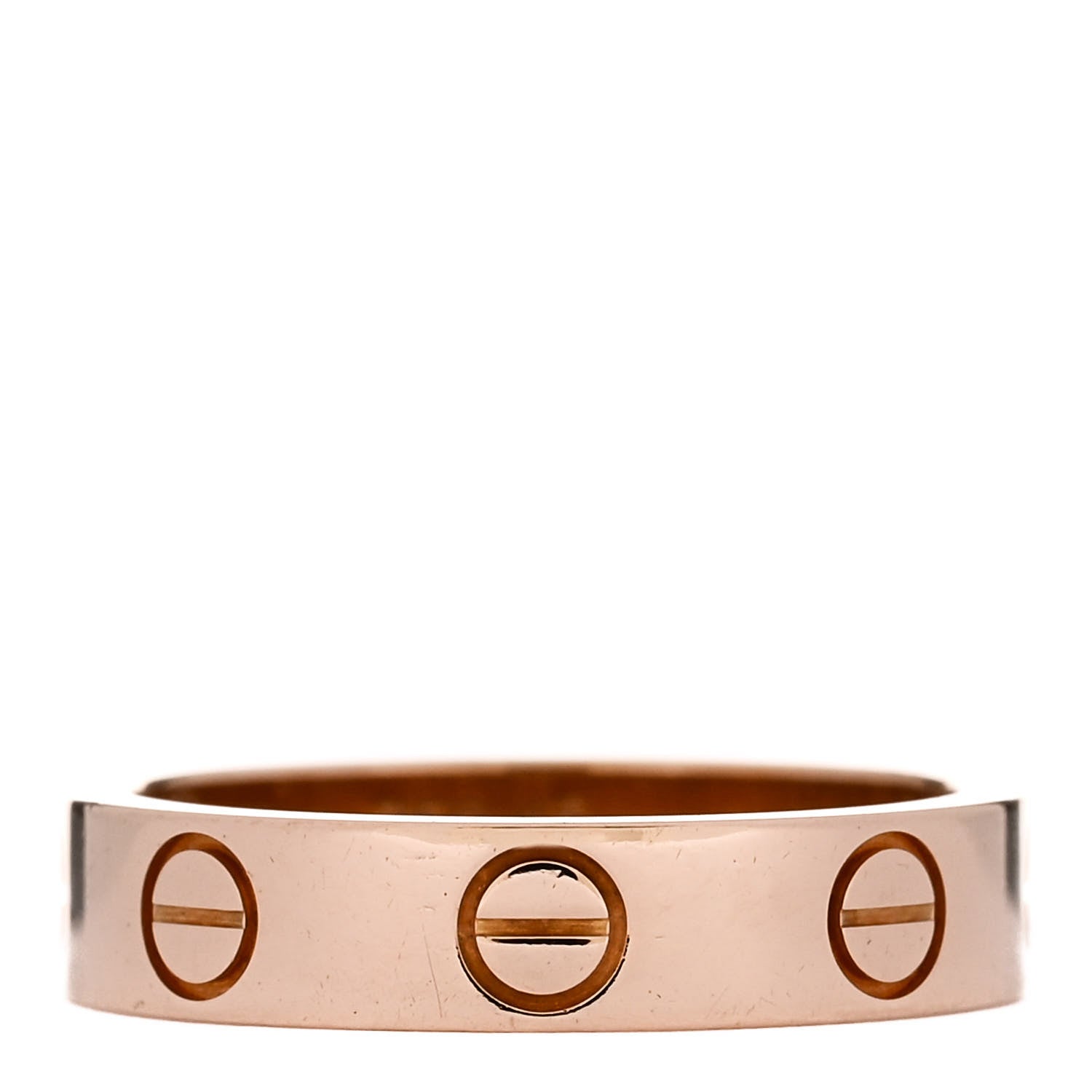 Cartier 18K Pink Gold 3.5mm LOVE Wedding Band Ring 45 3.25 1 of 4