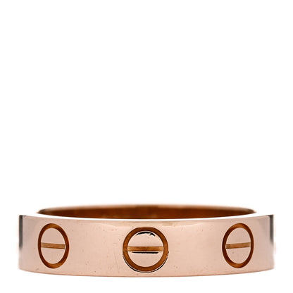 Cartier 18K Pink Gold 3.5mm LOVE Wedding Band Ring 45 3.25 1 of 4