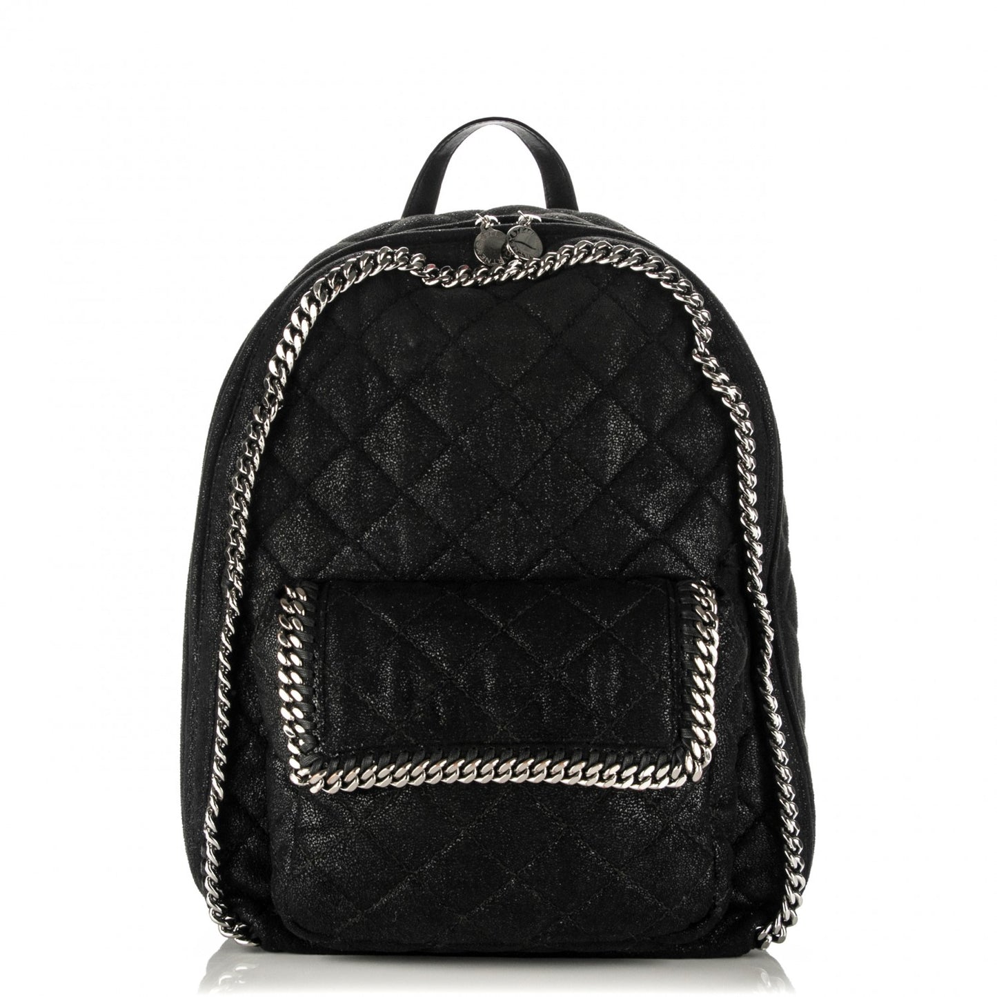 Shaggy Deer Quilted Falabella Backpack Black