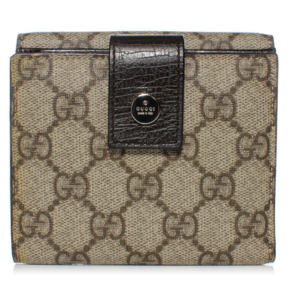 Gucci Coated Canvas Monogram Compact Wallet 1 of 9