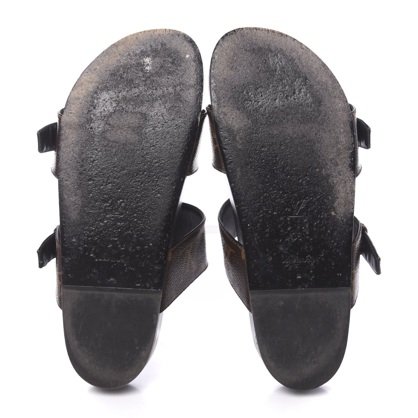 Monogram Bom Dia Mule Sandals 36 Black