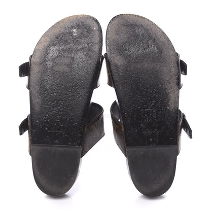 Louis Vuitton Monogram Bom Dia Mule Sandals 36 Black 5 of 10