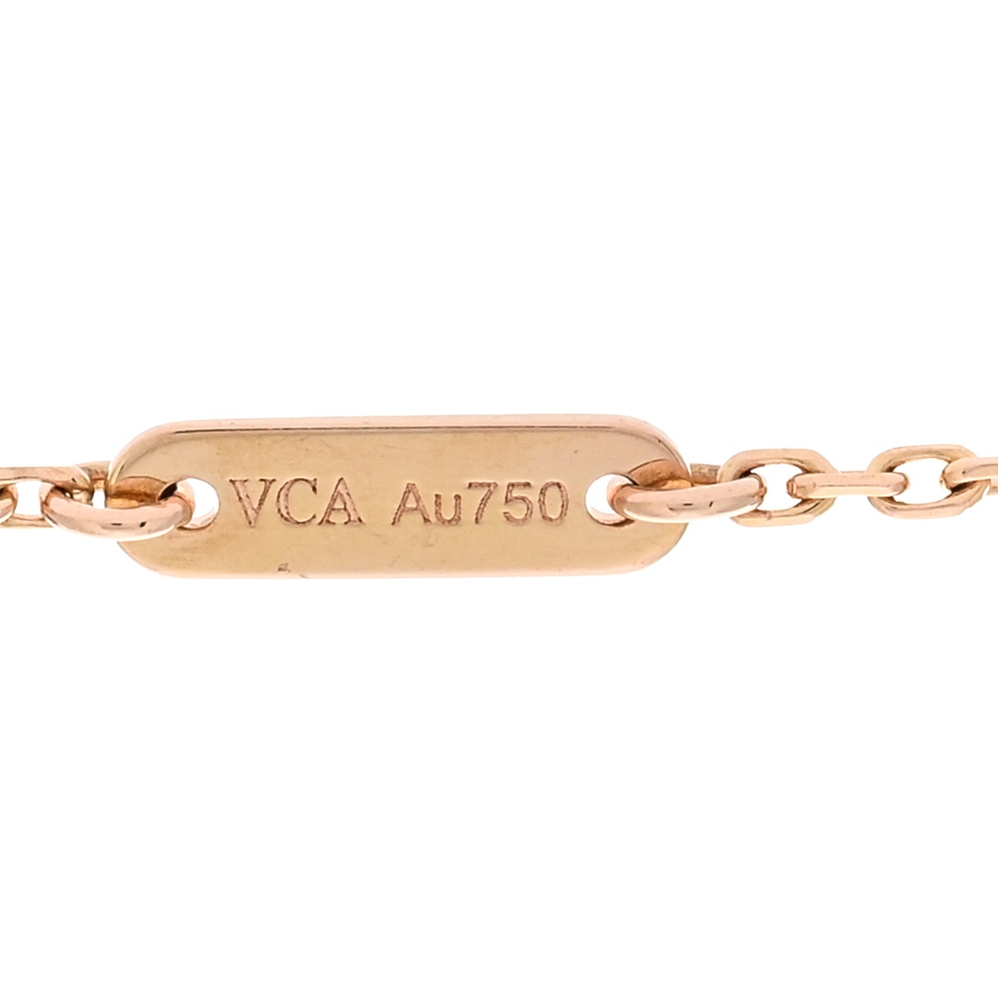 18K Rose Gold Sweet Alhambra Pendant Necklace